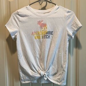 NWOT Abercrombie Kids Knot-Front Logo T-Shirt